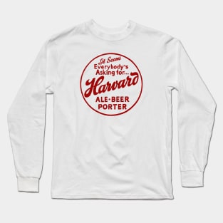 Retro Beer - Harvard Ale, Beer, Porter Long Sleeve T-Shirt